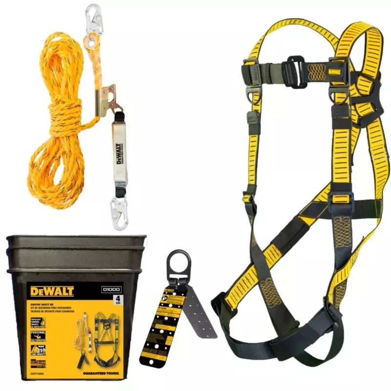 Rooftop Safety Harness Kit, Black & Yellow