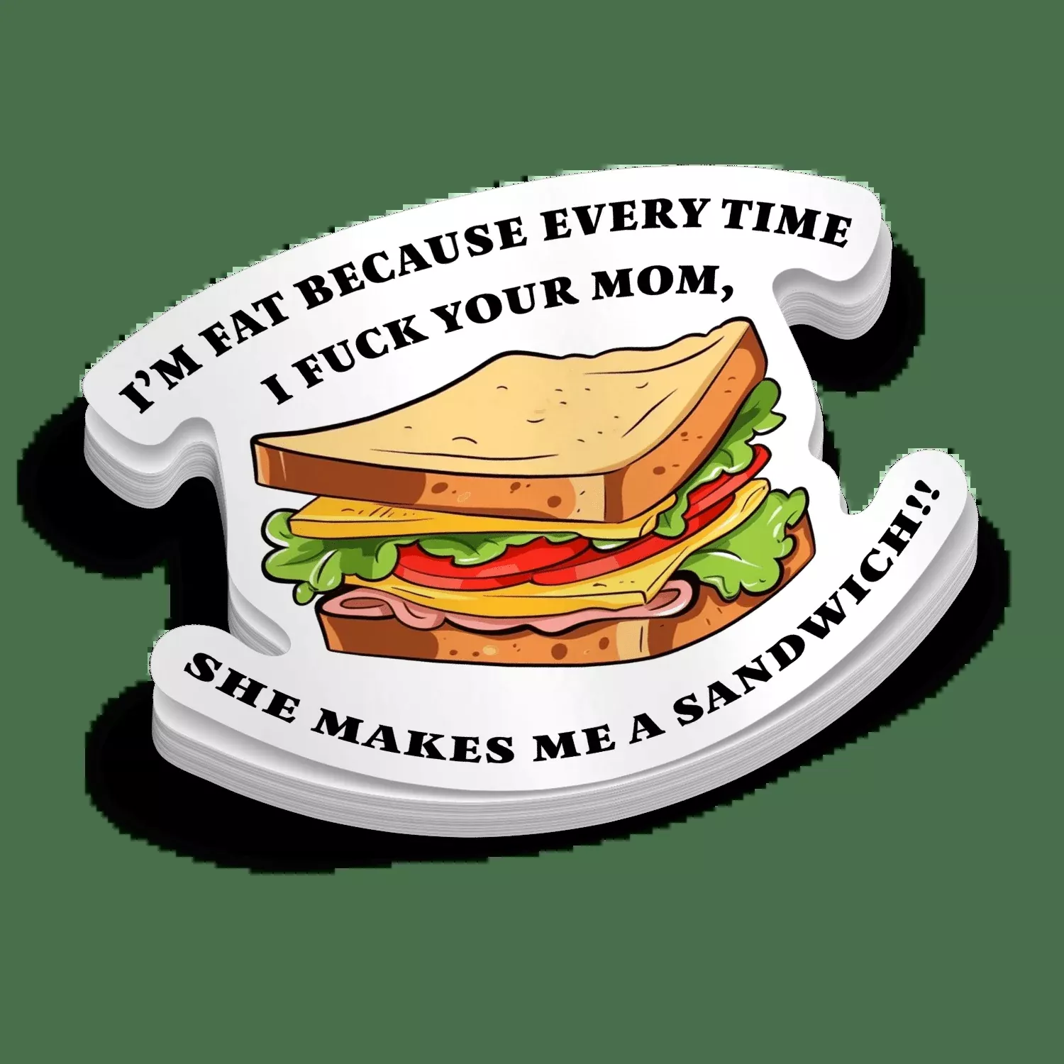 Sandwich Hard Hat Decal
