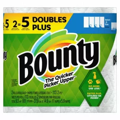 Select-a-size Paper Towels, 2 Double Plus Rolls, White, 113 Sheets Per Roll