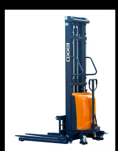 Semi-Electric Straddle Stacker EA15D with 138″ Lift Height