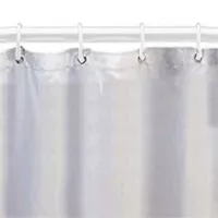 Shower Curtain- Frosted- 70" x 72"- With Hooks