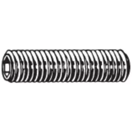 Socket Set Screw,Gr M4,Flat,4mm L,PK100