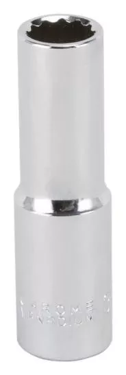 Socket Wrench- Socket- 1/2" Drive- Metric- Deep- 13 MM- 12 Point
