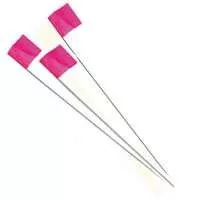 Stake Flag- Pink- 2.5" x 3.5"- With 21" Stake