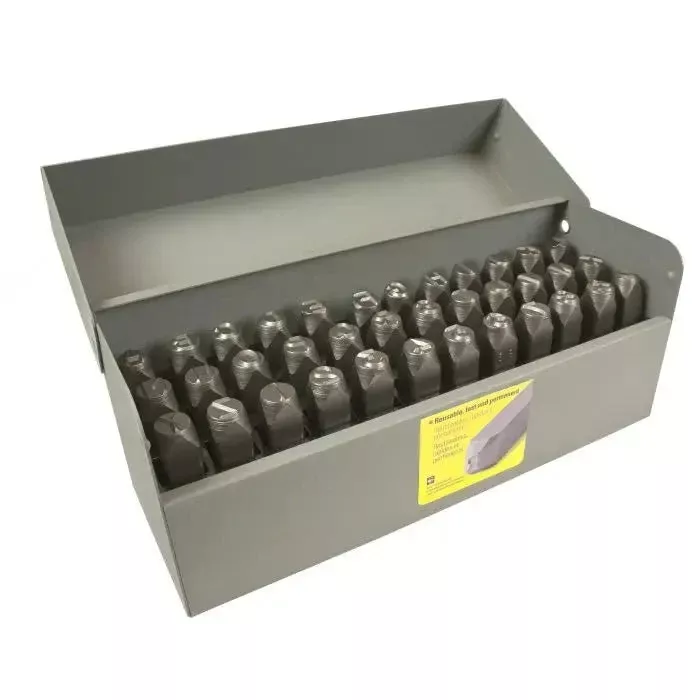 Stamp Set-1/2" Letter/Number Heavy Duty 36Pcs.