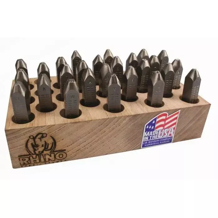 Stamp Set-1/8" Letter Rhino 26Pcs.