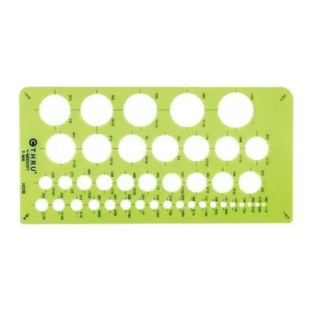 Stencil/Drawing Template,Circle Arrw,PVC, T-800