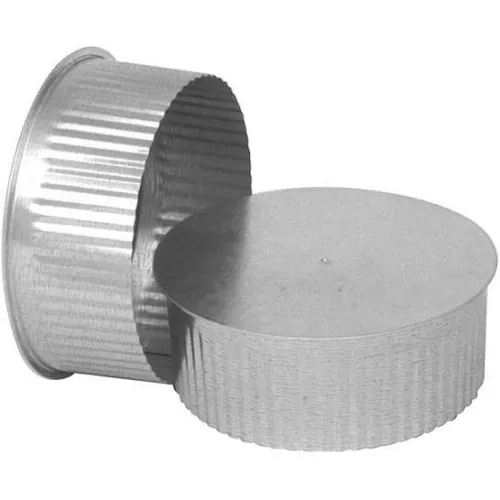 Stove Pipe- Galvanized- 8"- Plug- 26 Ga