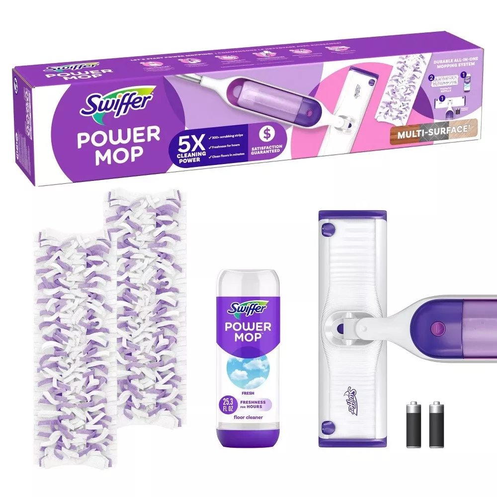 Swiffer Power Mop 14.5 In. W Dry/wet Spray Mop Kit