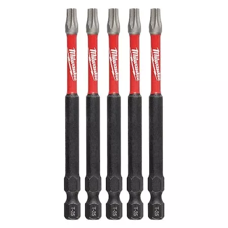 T25 TORX SHOCKWAVE Impact 3-1/2" Power Bits (5 pk)