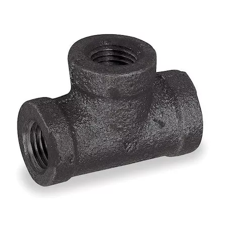 Tee Tee, 3" Pipe, FNPT, Malleable Iron, Class 150