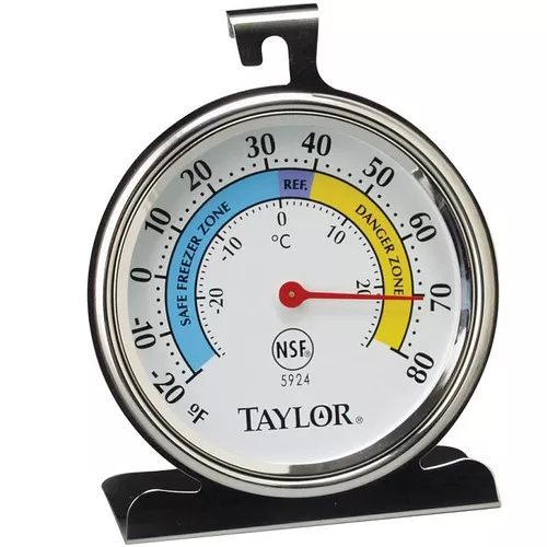 Thermometer- Refrigerator/Freezer- -20 - 80 Deg F- Round