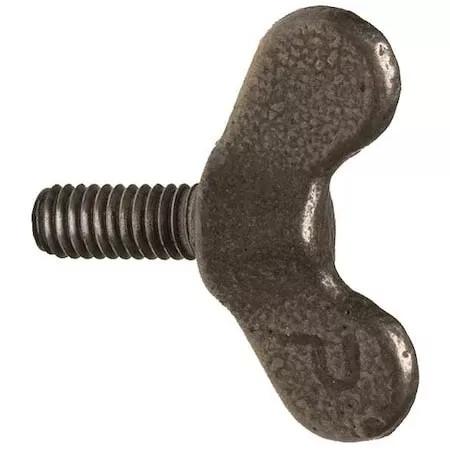 Thumb Screw, 1/2″-13 Thread Size, Wing, Plain Iron, 1 in Head Ht, 1 in Lg, 25 PK