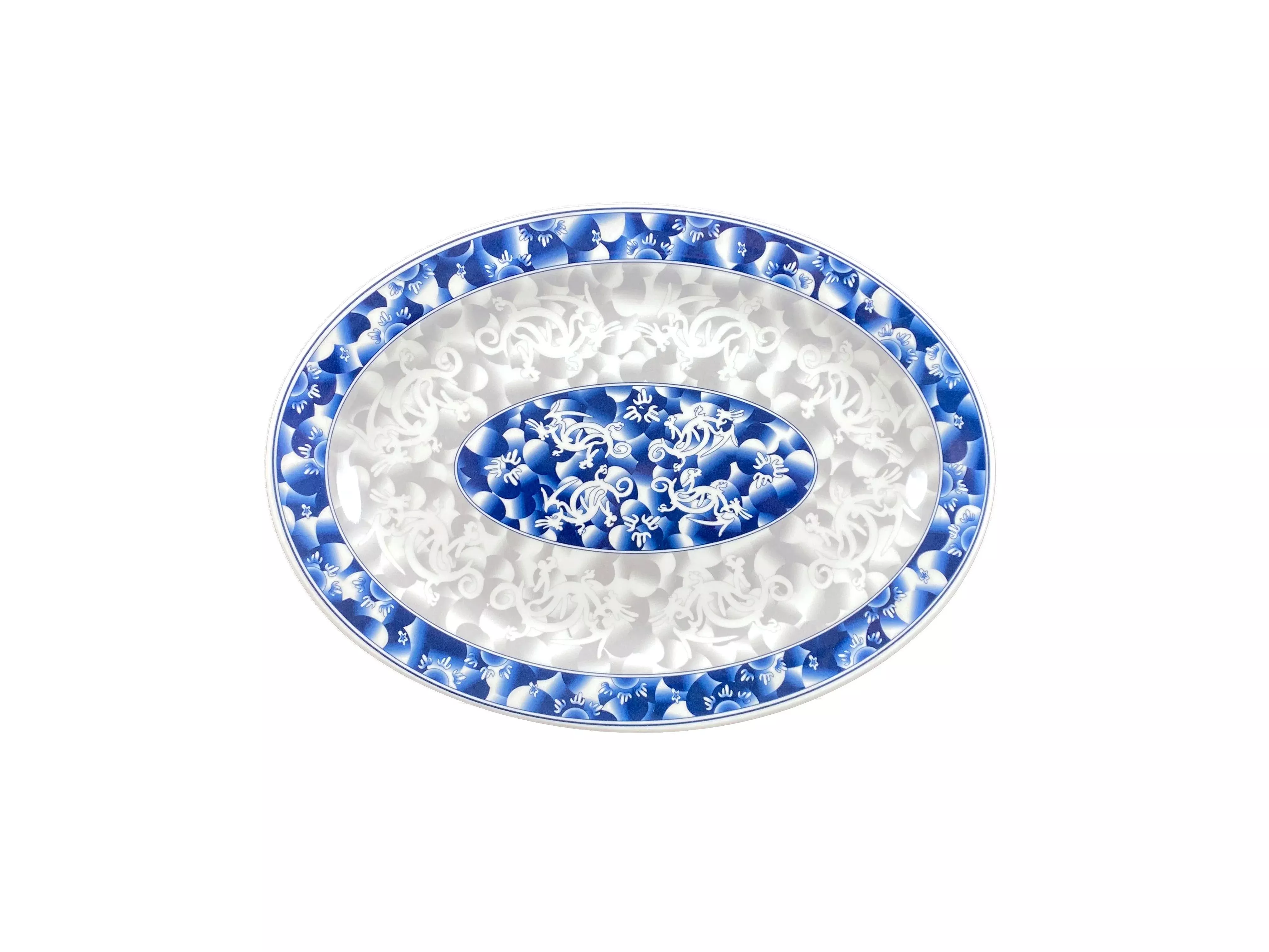 Thunder Group 2016DL 16 Inch Platter Break-resistant Oval BPA Free Melamine