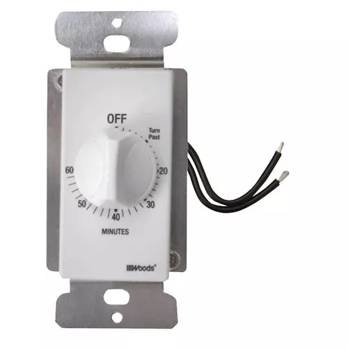 Timer- In- Wall- Spring Wound- 20 Amp- 125 VAC- 60 Min