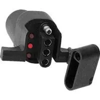 Towing- Trailer Light Adpter 6 Pin Round To 4 Pin With Leds