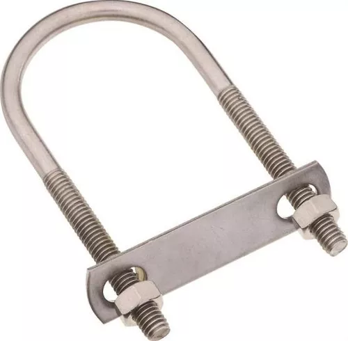 U-Bolt- Round- 1/4" x 1-1/8" x 2-1/4"- Stainless Steel