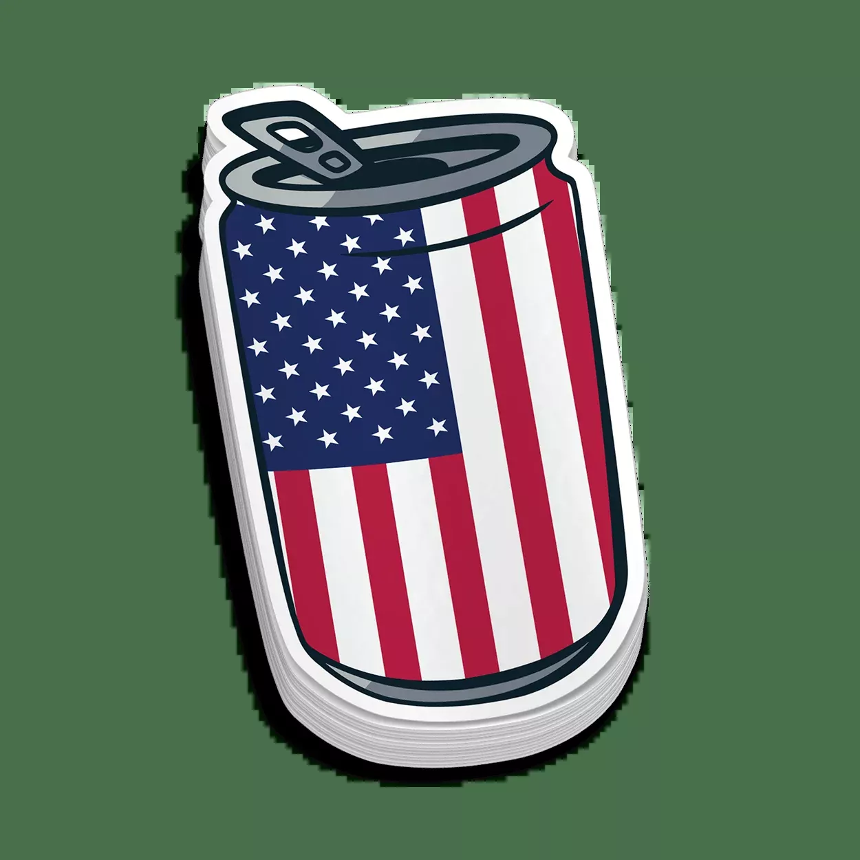 USA Can Hard Hat Decal