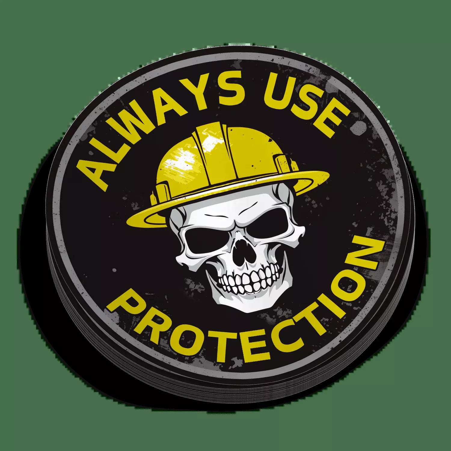 Use Protection Hard Hat Sticker