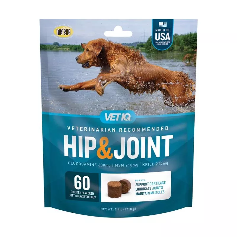 Vetiq Dog Hip And Joint Supplement 60 Ct