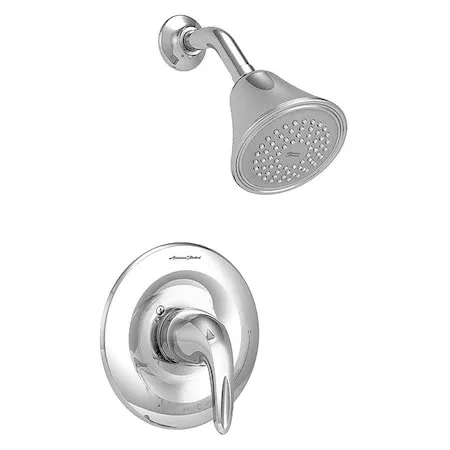 Wall Mounted Shower and Trim, Wall, Polished Chrome