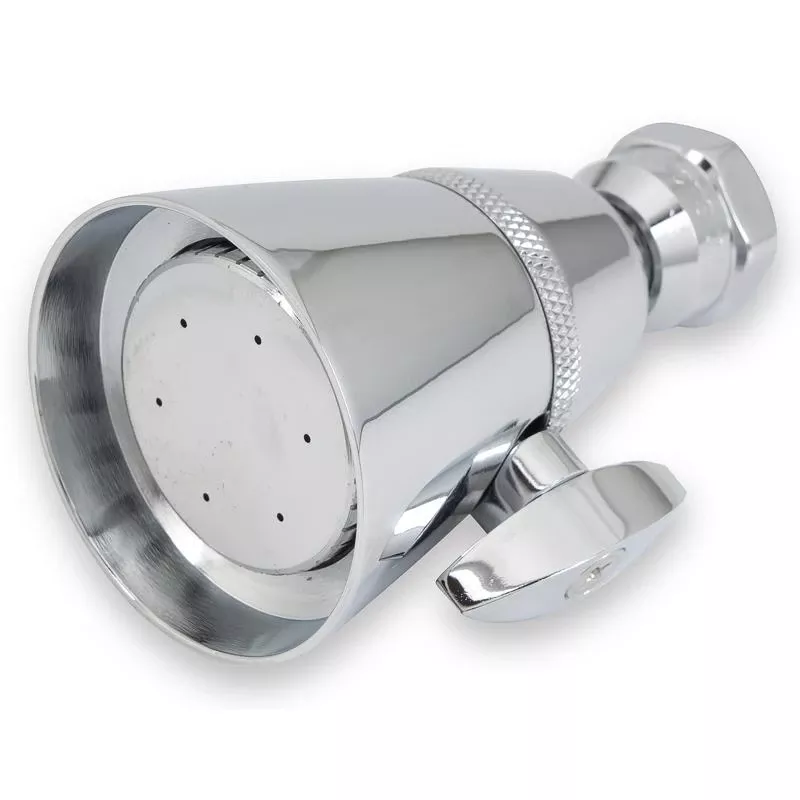 Whedon Adjust-a-spray Elite Chrome Brass Wallmount Showerhead 2 Settings 2 Gpm