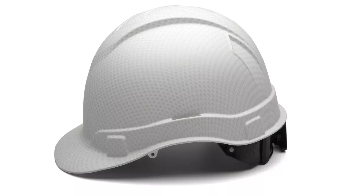White Ridgeline Cap Style Hard Hat – graphite