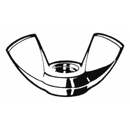 Wing Nut, 5/8″-11, Brass, Plain, 1.44 in Ht, 2.76 in Max Wing Span