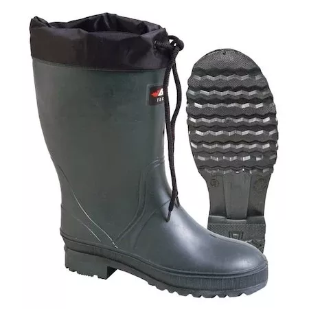 Women’s Storm (PLN) Rubber Boot, Plain Toe, 13″ Height, Green, 10