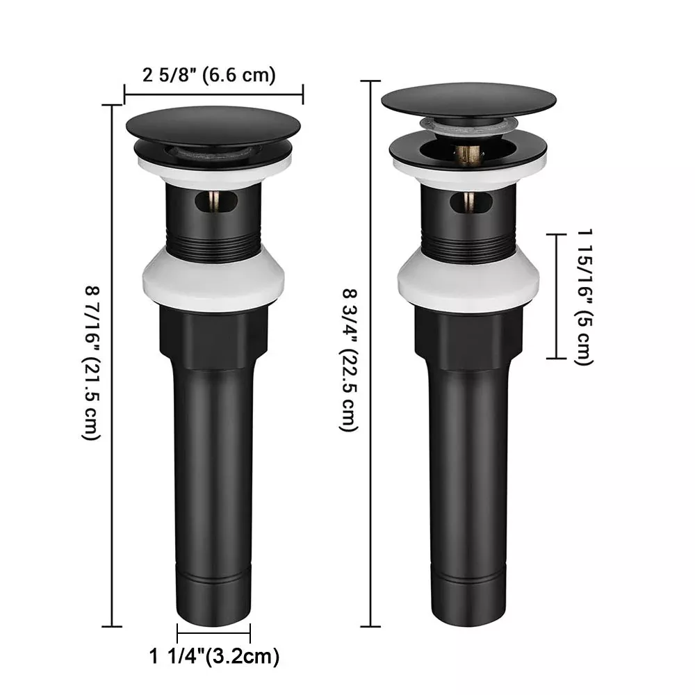 Yescom 1 5/8″ Overflow Pop Up Sink Drain