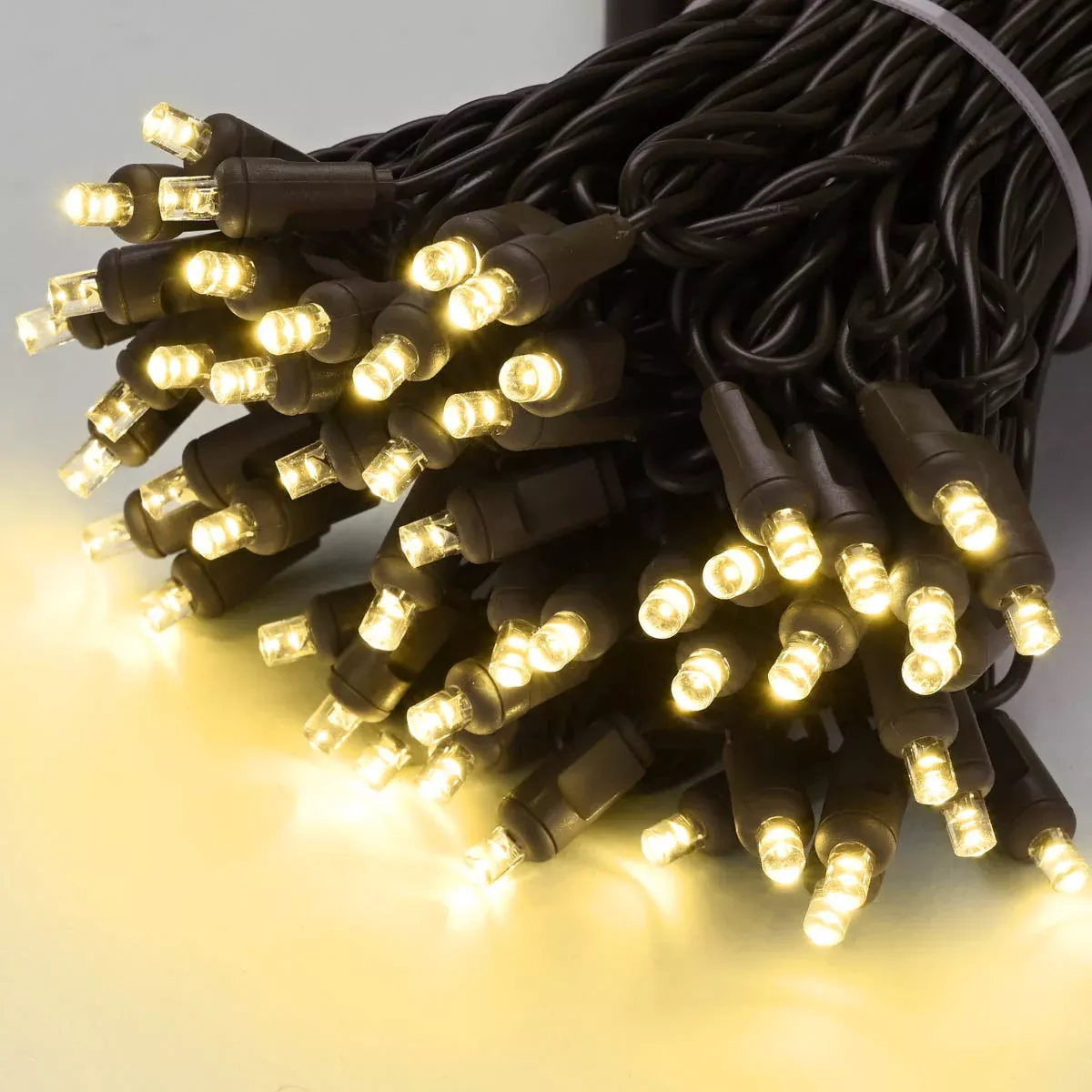 Yescom 110V Commercial String Lights Mini 5mm Xmas Lights 200ft – (4x)50ft