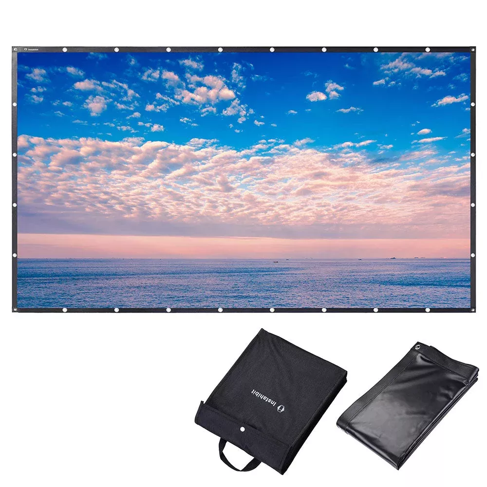 Yescom 150″ 16:9 Movie Projector Screen PVC Front Material