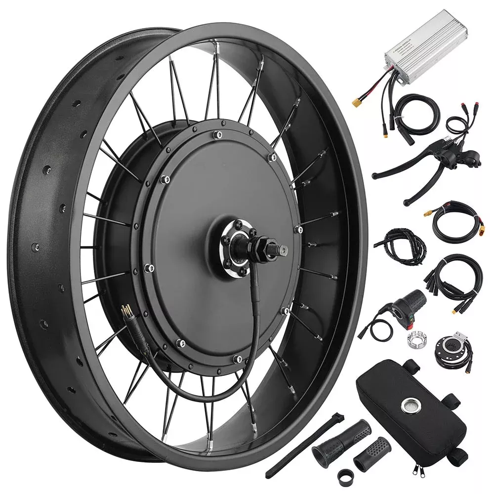 Yescom 20″ Front Wheel Electric Bicycle Motor Fat Tire Kit 48v 1000w