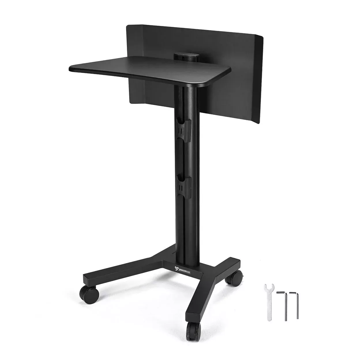 Yescom Mobile Laptop Stand Podium Desk Lectern on Wheels
