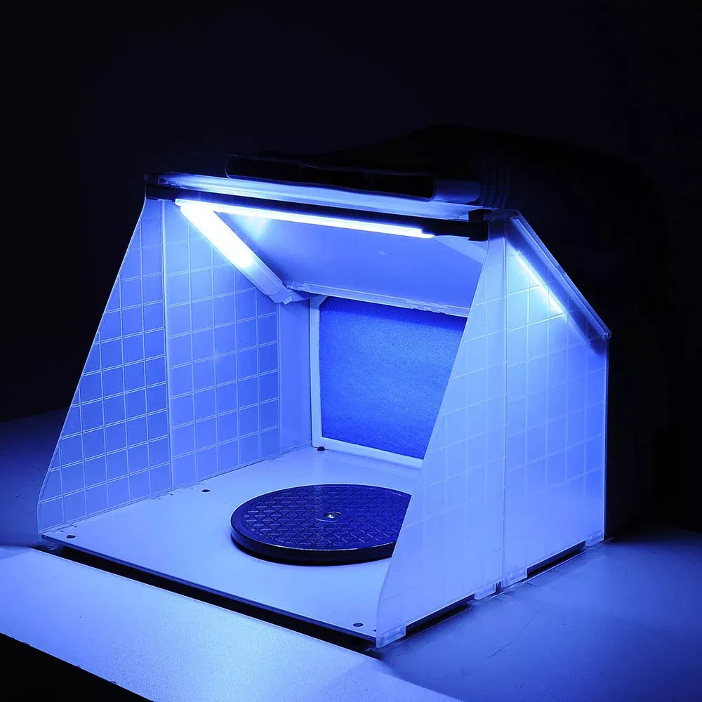 Yescom Portable Airbrush Hobby Spray Booth w/ LED Light & Fan Filter