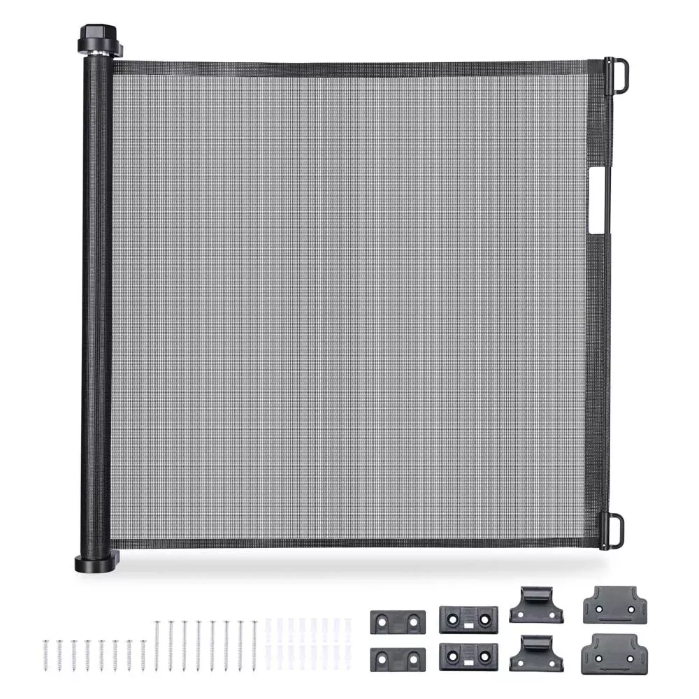 Yescom Retractable Dog Gate for Stairs 118″x39″