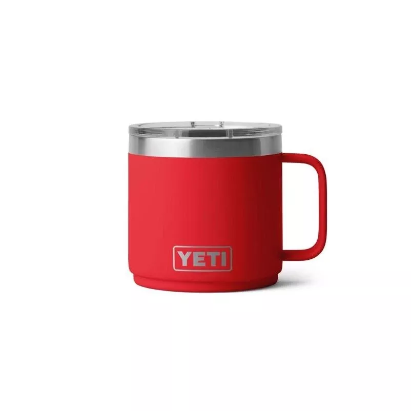 Yeti Rambler 14‑oz Rescue Red Ceramic‑lined Stackable Mug With Magnetic Slider Lid – Bpa‑free