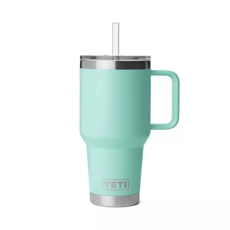 Yeti Rambler 35 Oz Seafoam Bpa Free 2.0 Straw Mug