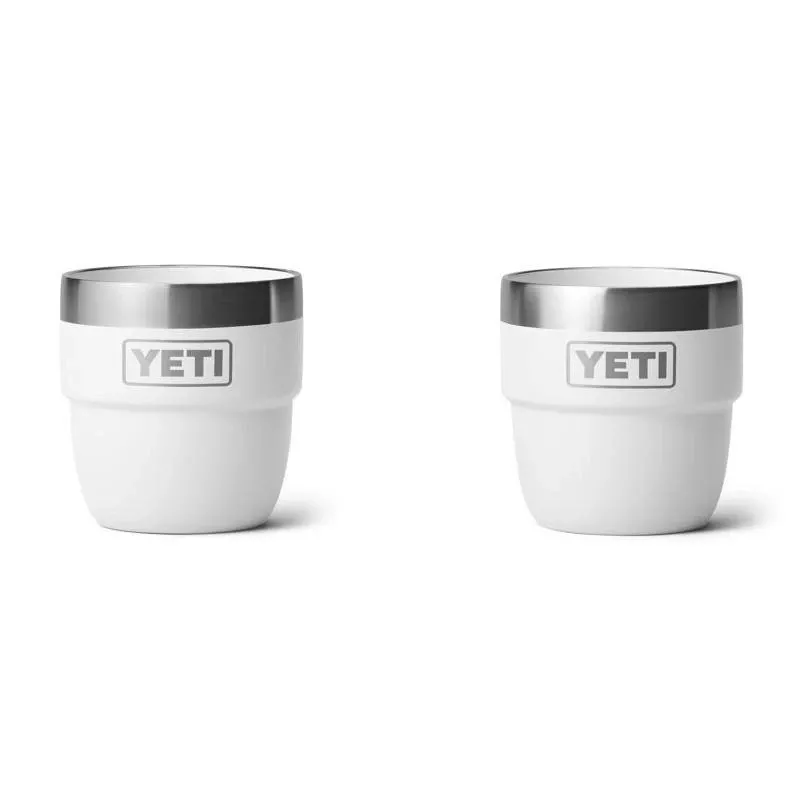 Yeti Rambler 4‑oz White Insulated Stainless Steel Cup – Bpa‑free, Stackable