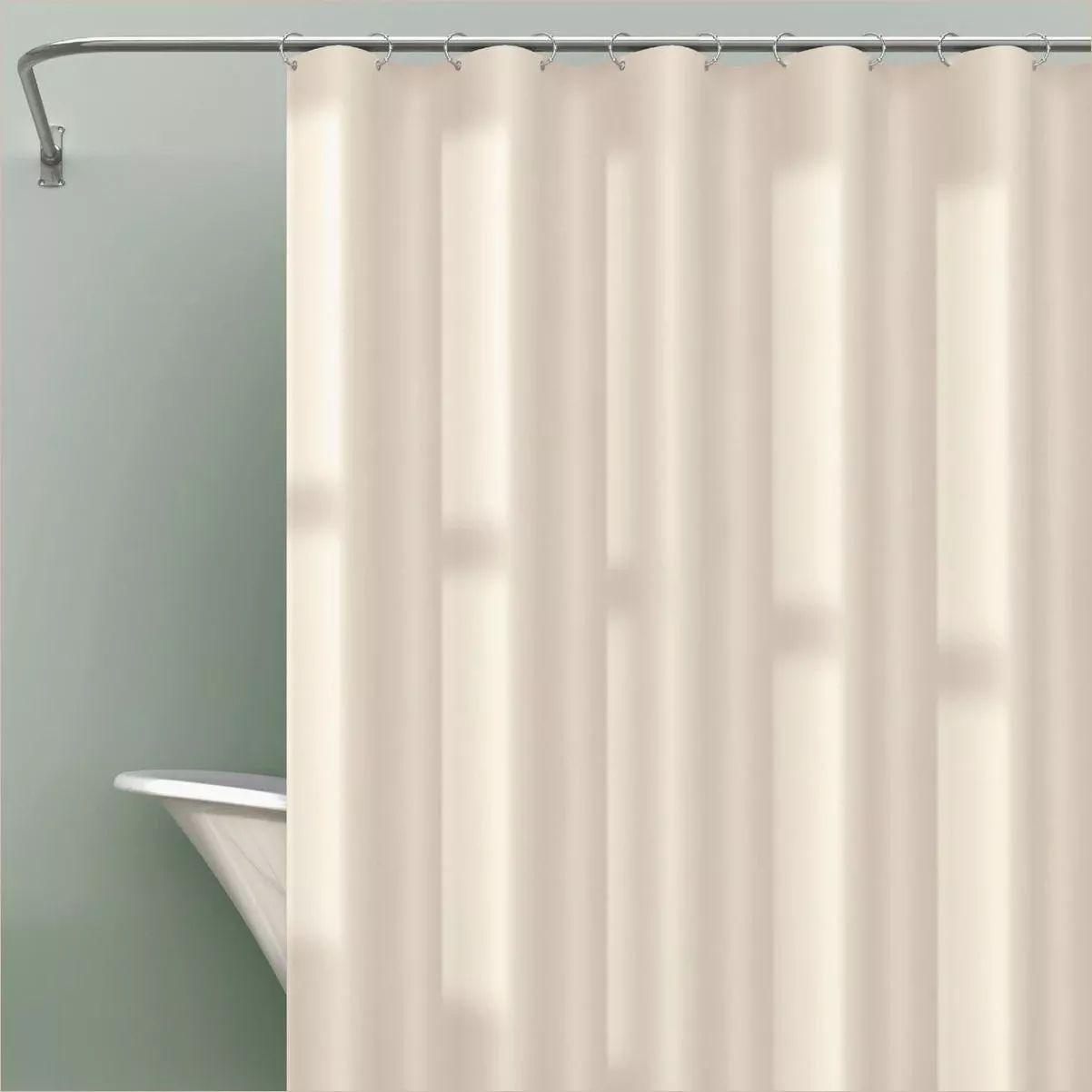 Zenna Home 70″ X 71″ Bone Heavyweight Peva Shower Curtain Liner