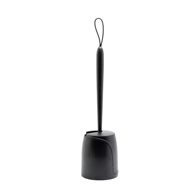 Zenna Home Toilet Bowl Brush & Holder Black