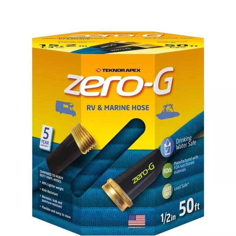 Zero-g 50′ X 0.5″ Rv & Marine Water Hose