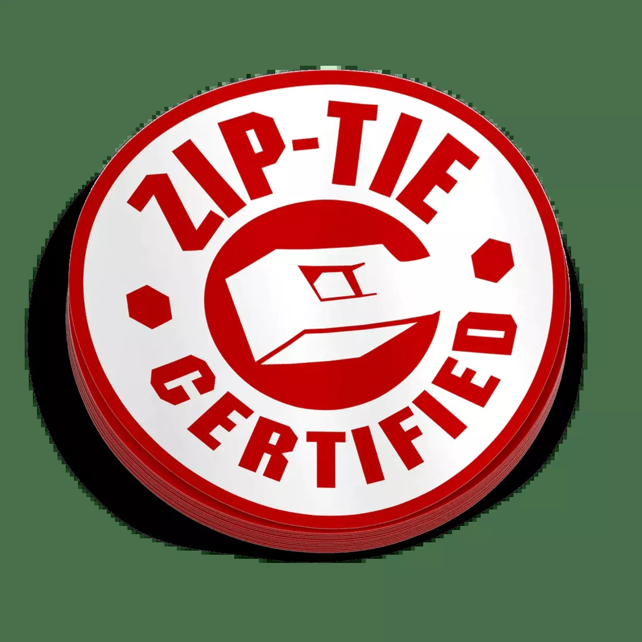 Zip Tie Hard Hat Decal