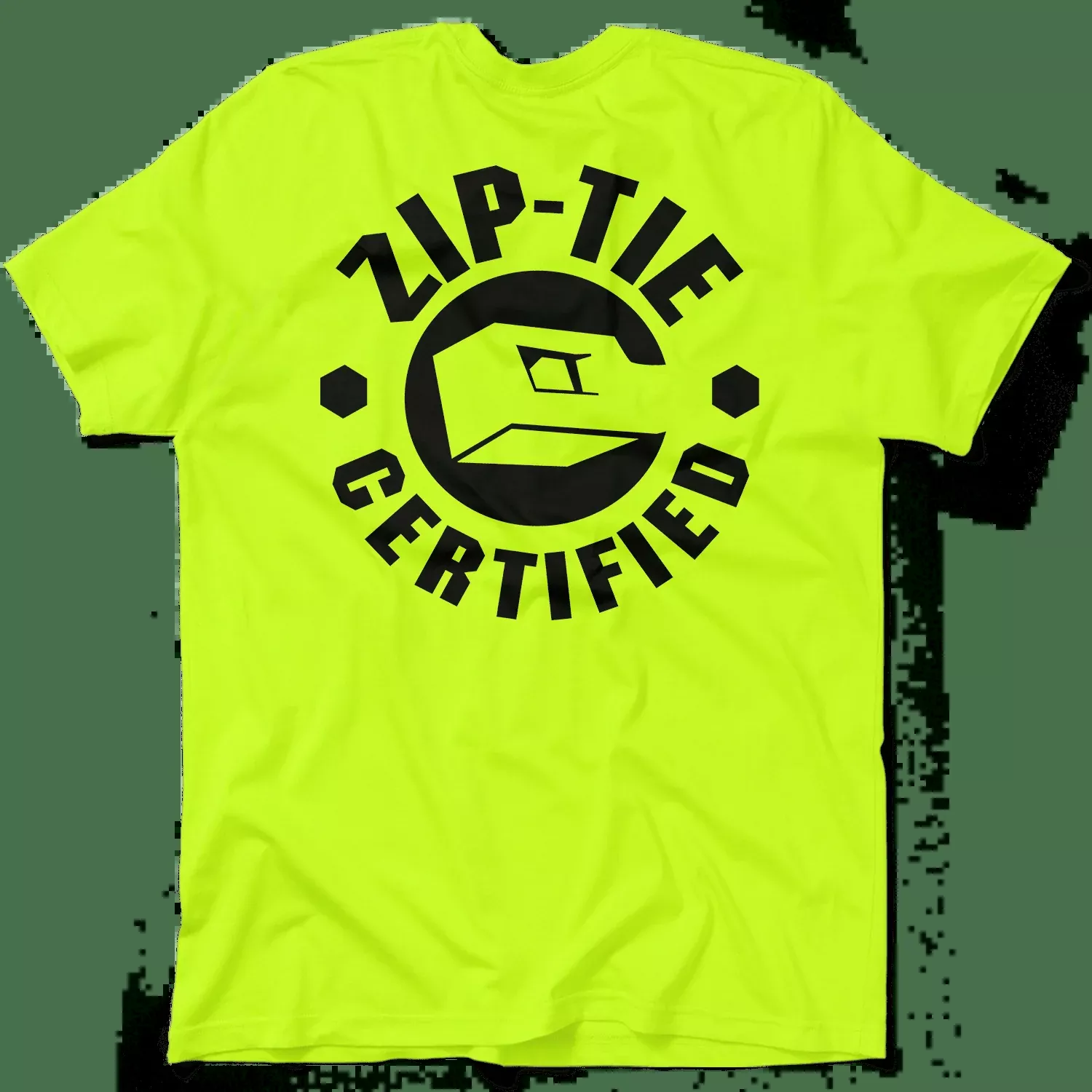 Zip Tie – Safety Yellow T-Shirt