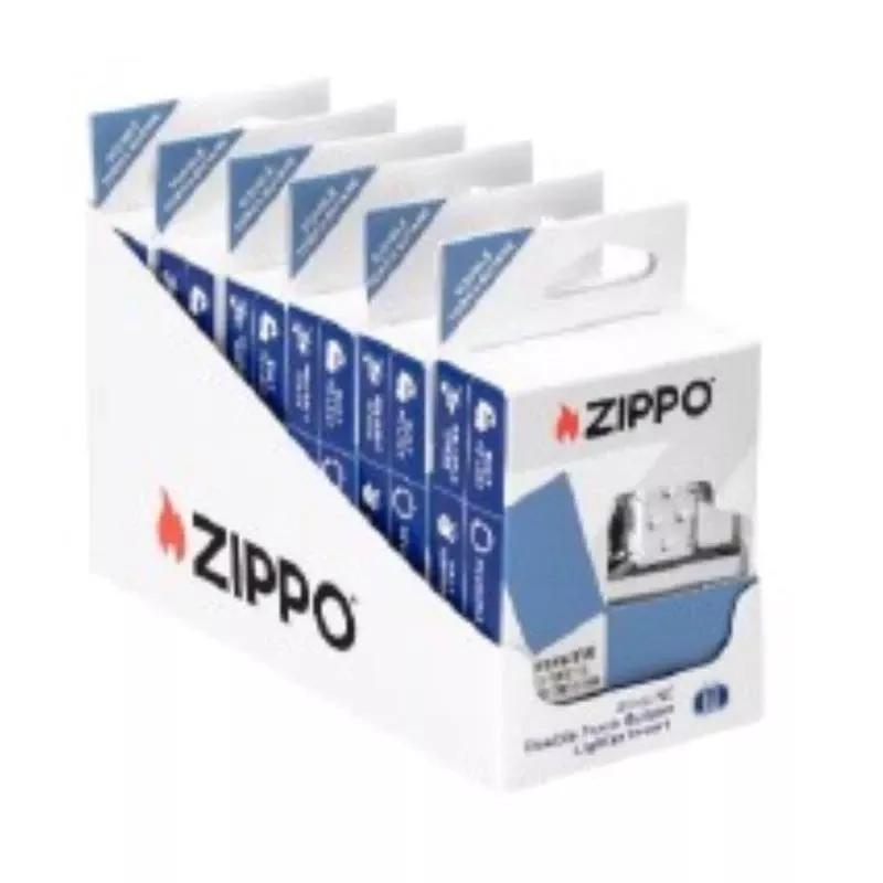 Zippo Silver Double Torch Butane Lighter Insert, Refillable, Adjustable Flame