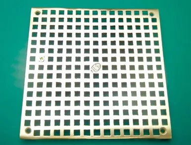 Zurn Pb400-7s-Grid-W/Scr Polished Brass Grate