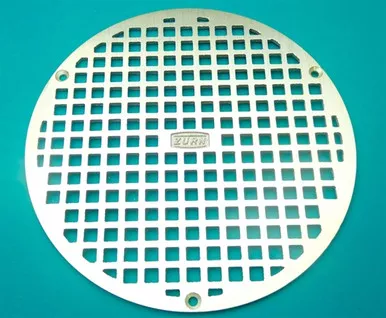 Zurn Pb400-8B-Str-W/Scr Polished Brass Grate